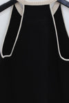 SWAYING/KNIT contrasting piping camisole SW23SS1T03 black/beige PS84